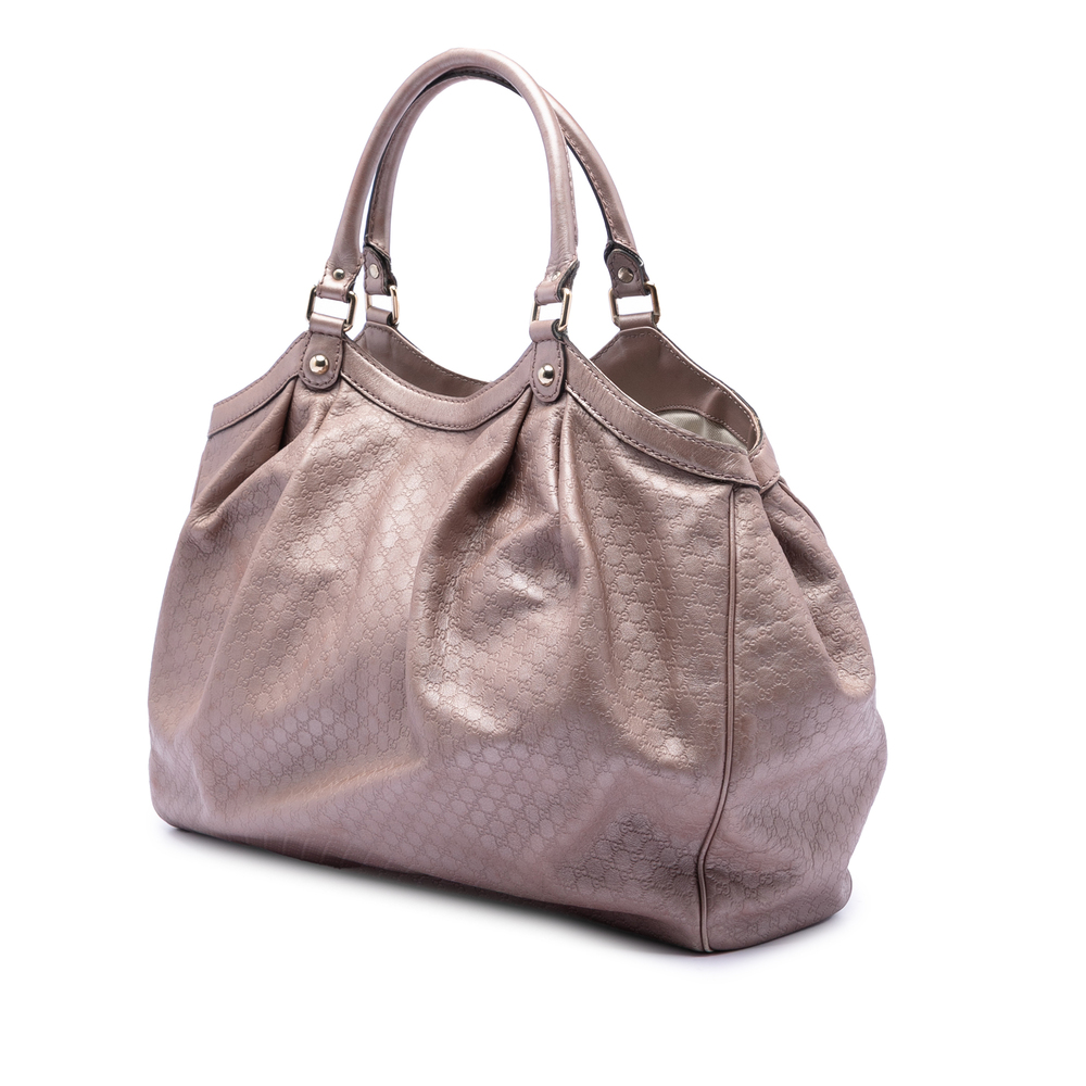 Pre-Loved Gucci Large Metallic Microguccissima Sukey Tote - Picture 2 of 7